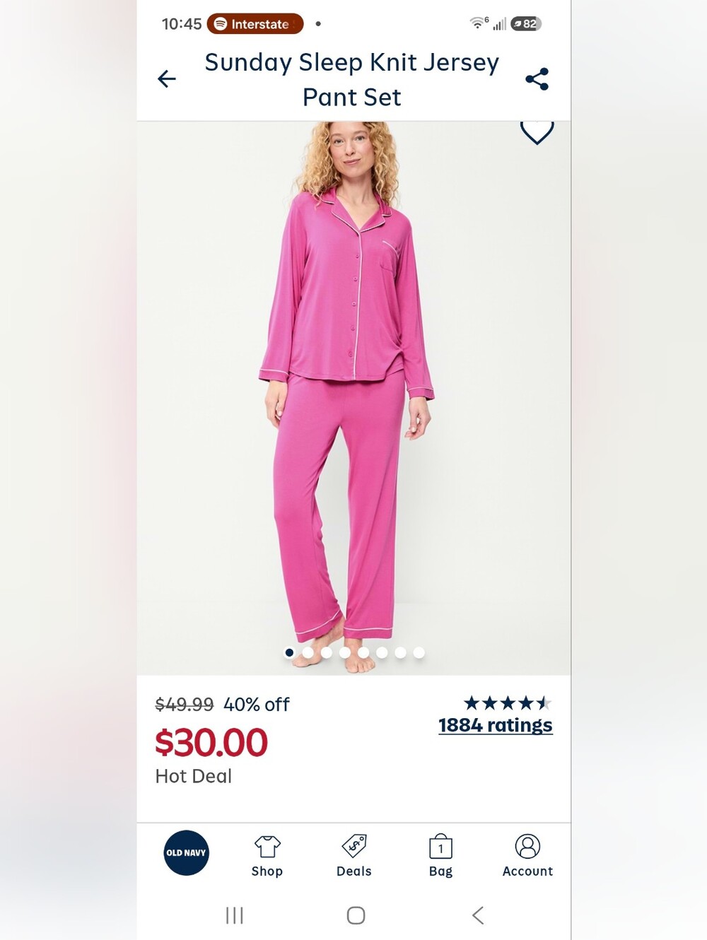 NWT Old Navy Sunday Sleep Pajamas SZ M